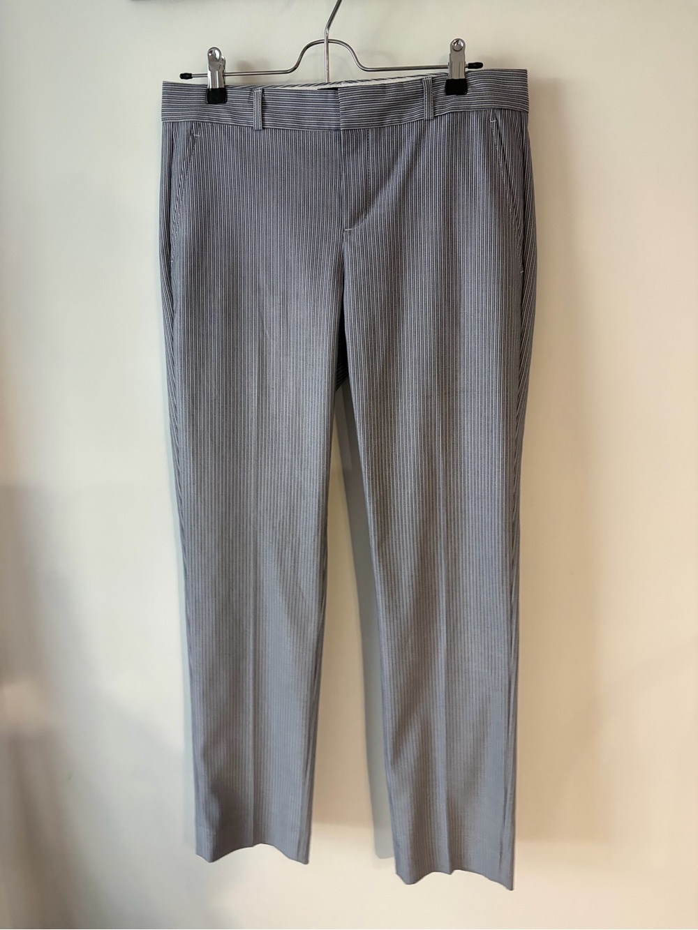 Banana Republic Gray Pinstripe Women's Dress Trousers